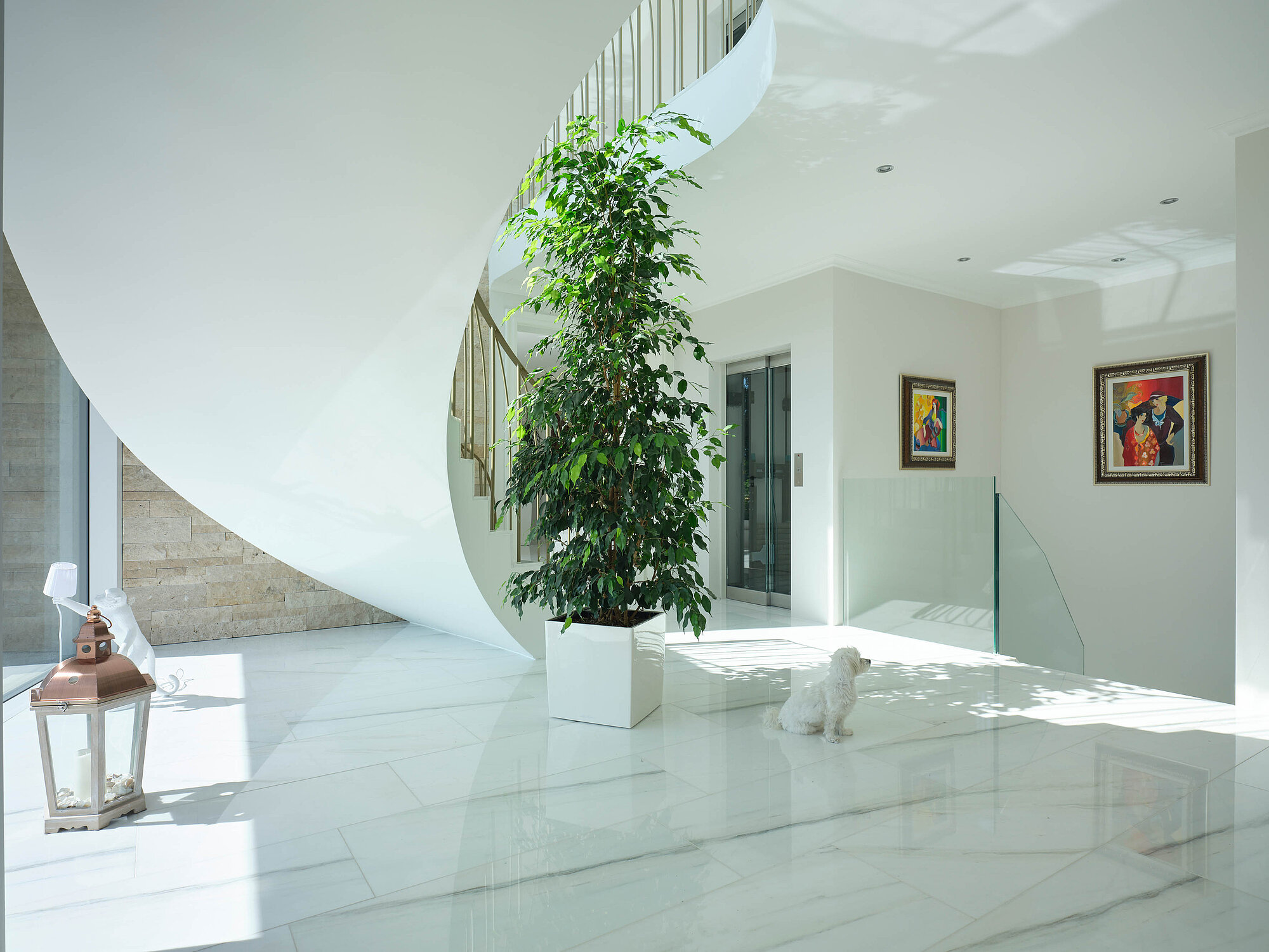 Interior view of the DOLCE VITA detached house, entrance area