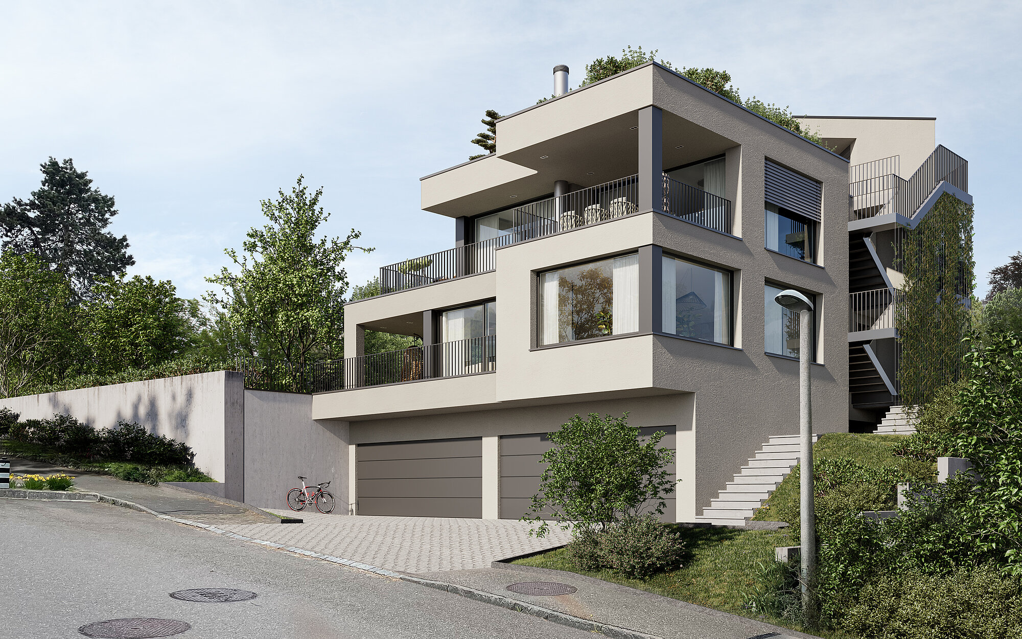 Projekt Einfamilienhaus RADIANT, Aussenansicht