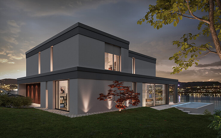 MESA detached house in 3D rendering.