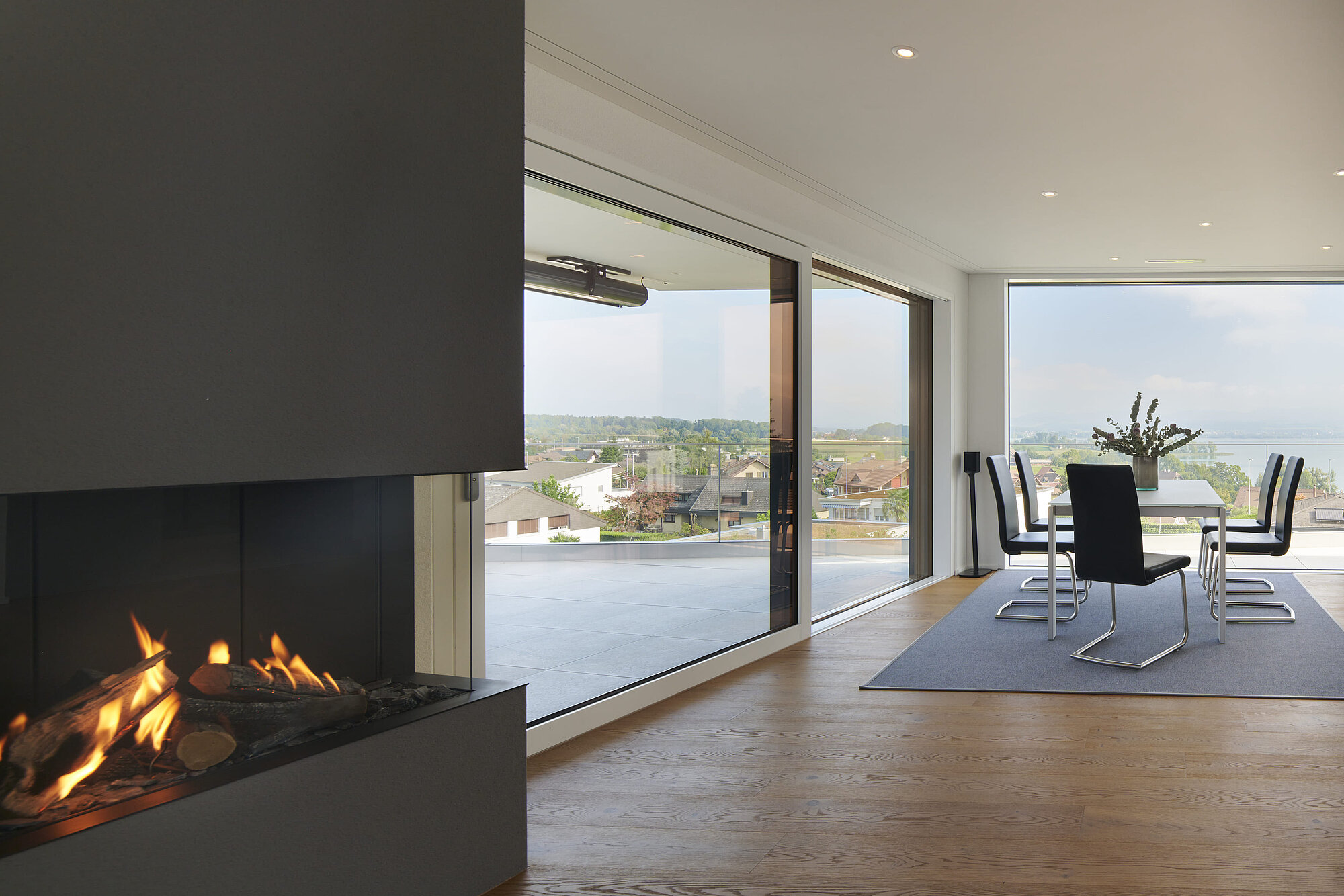 Interior view of the BELLEVUE detached house, dining area