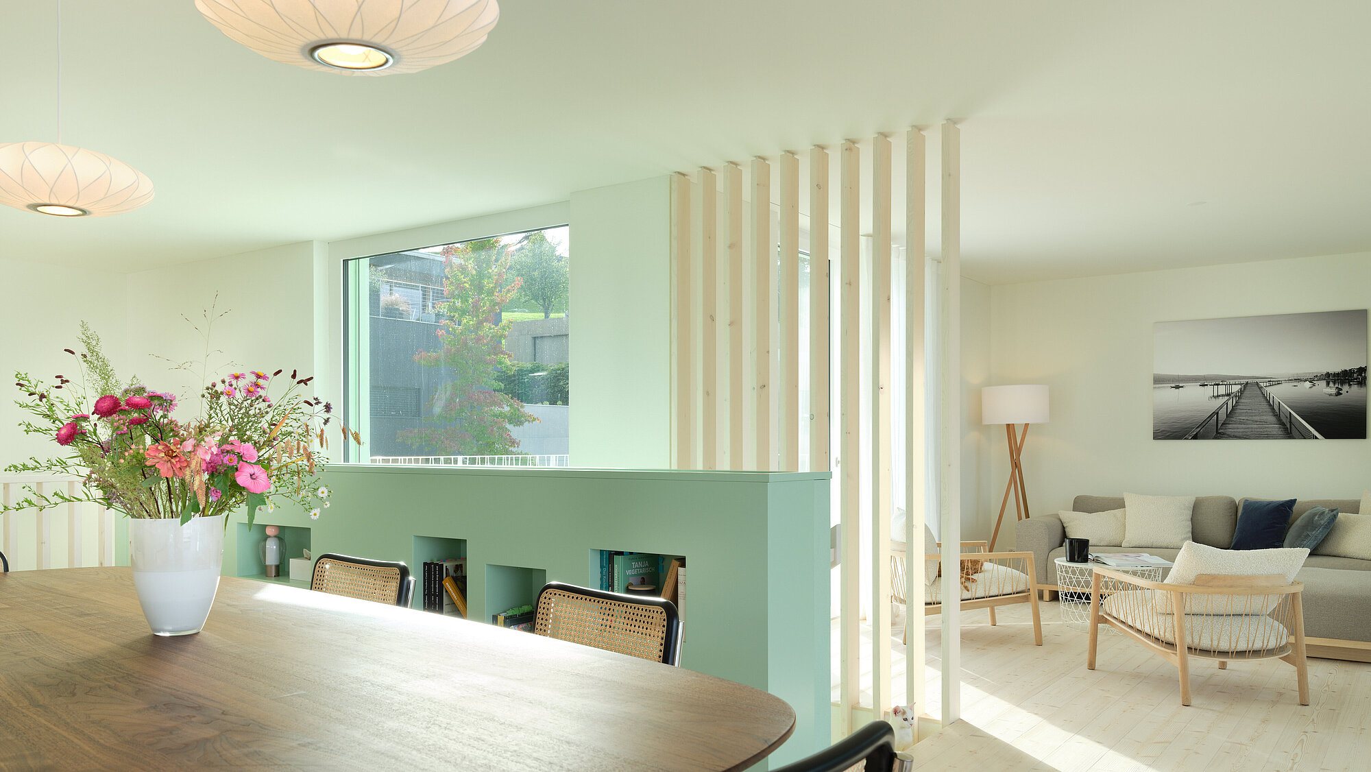 Das Einfamilienhaus ALEA in der Innenansicht, Essbereich