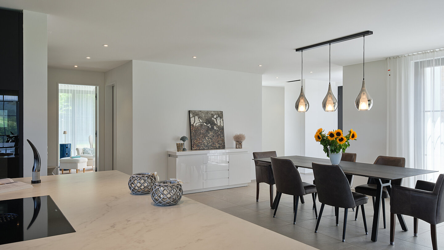 Das Einfamilienhaus KENSINGTON in der Innenansicht, Essbereich