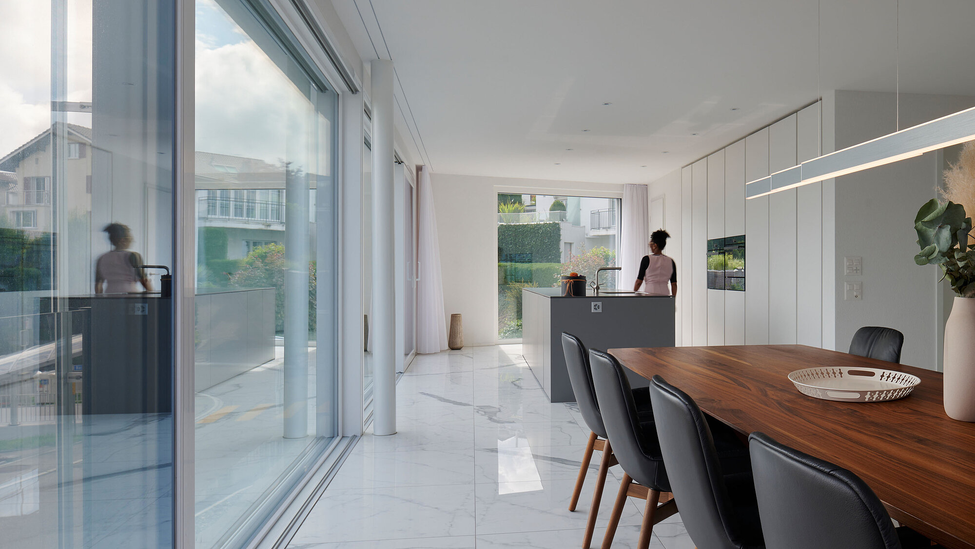 Interior view of the COAST detached house, dining area