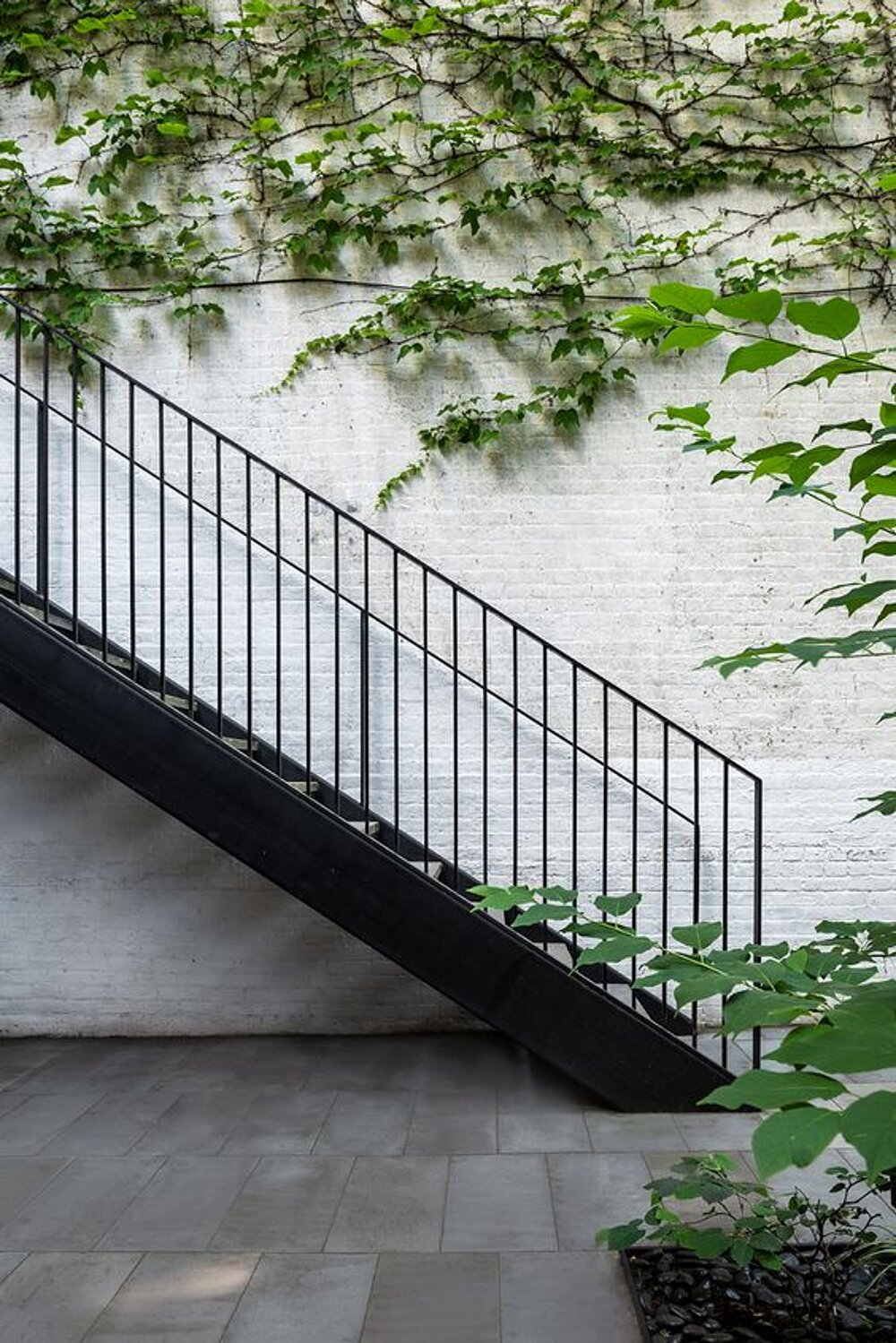 Aussentreppe mit Metallgeländer