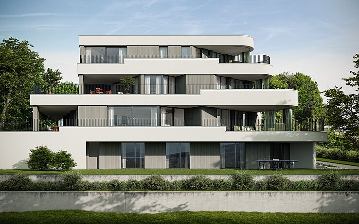 Mehrfamilienhaus VICTORIA im 3D-Rendering.