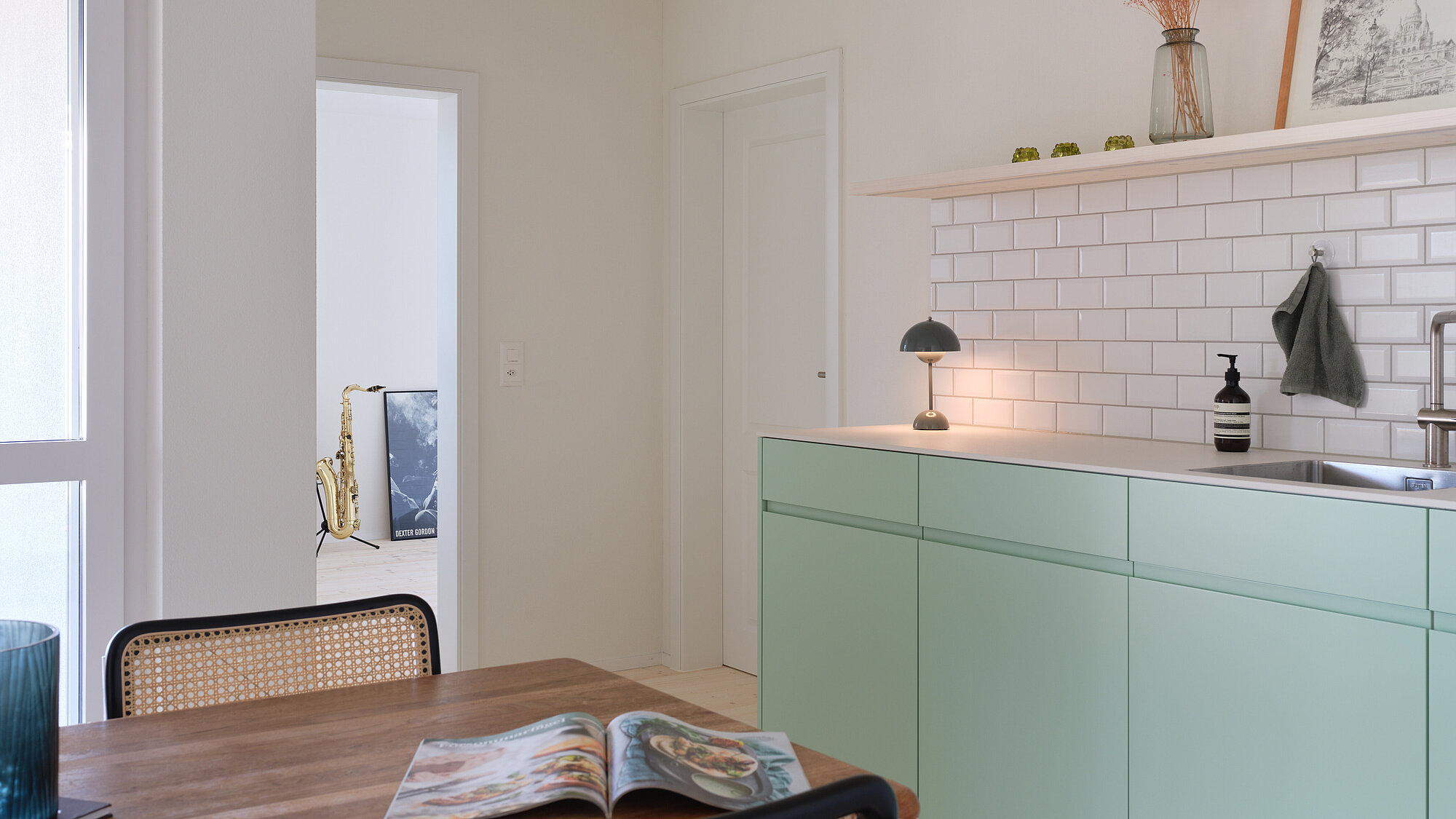 Das Einfamilienhaus ALEA in der Innenansicht, Wohnzimmer