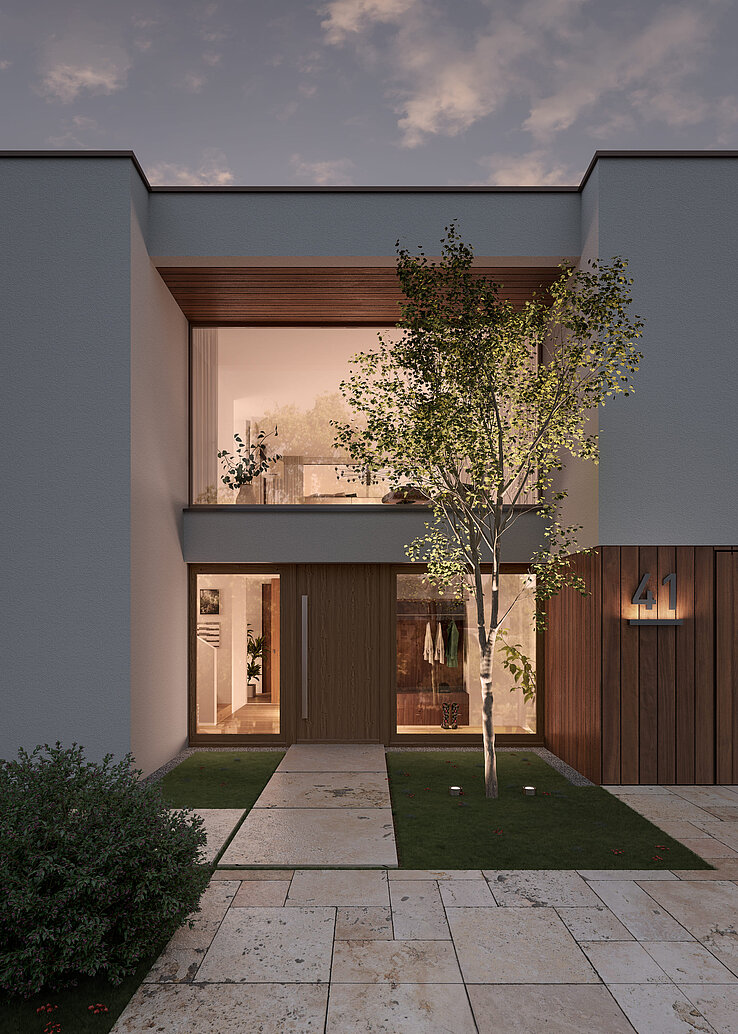 LISIÈRE detached house in 3D rendering.