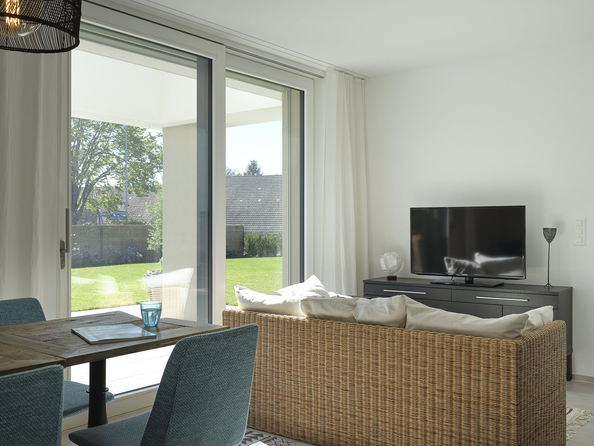 Interior view of the VITIS VINIFERA detached house, living room