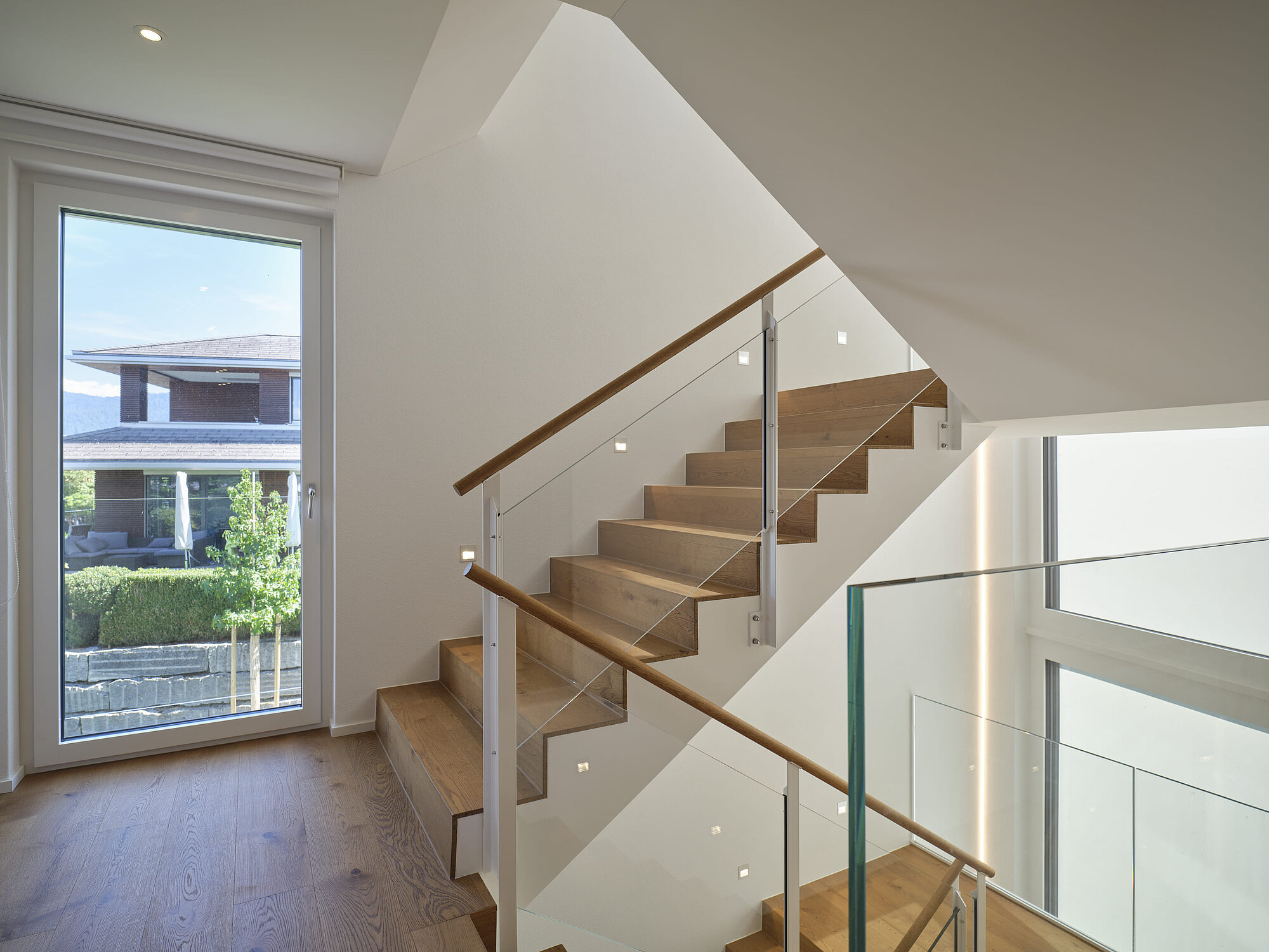 Interior view of the BELLEVUE detached house, stairs