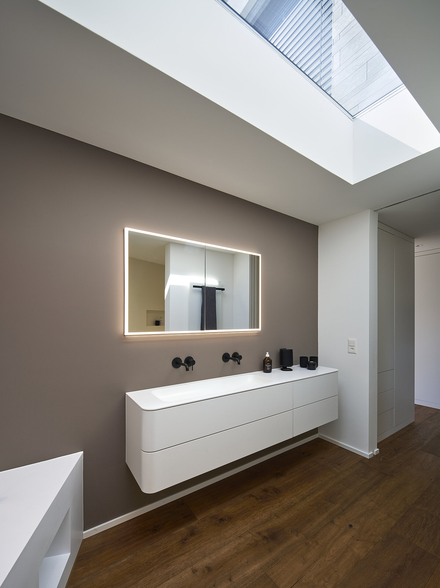 Detached house KOENIGSEGG Interior view of the KOENIGSEGG detached house, bathroom