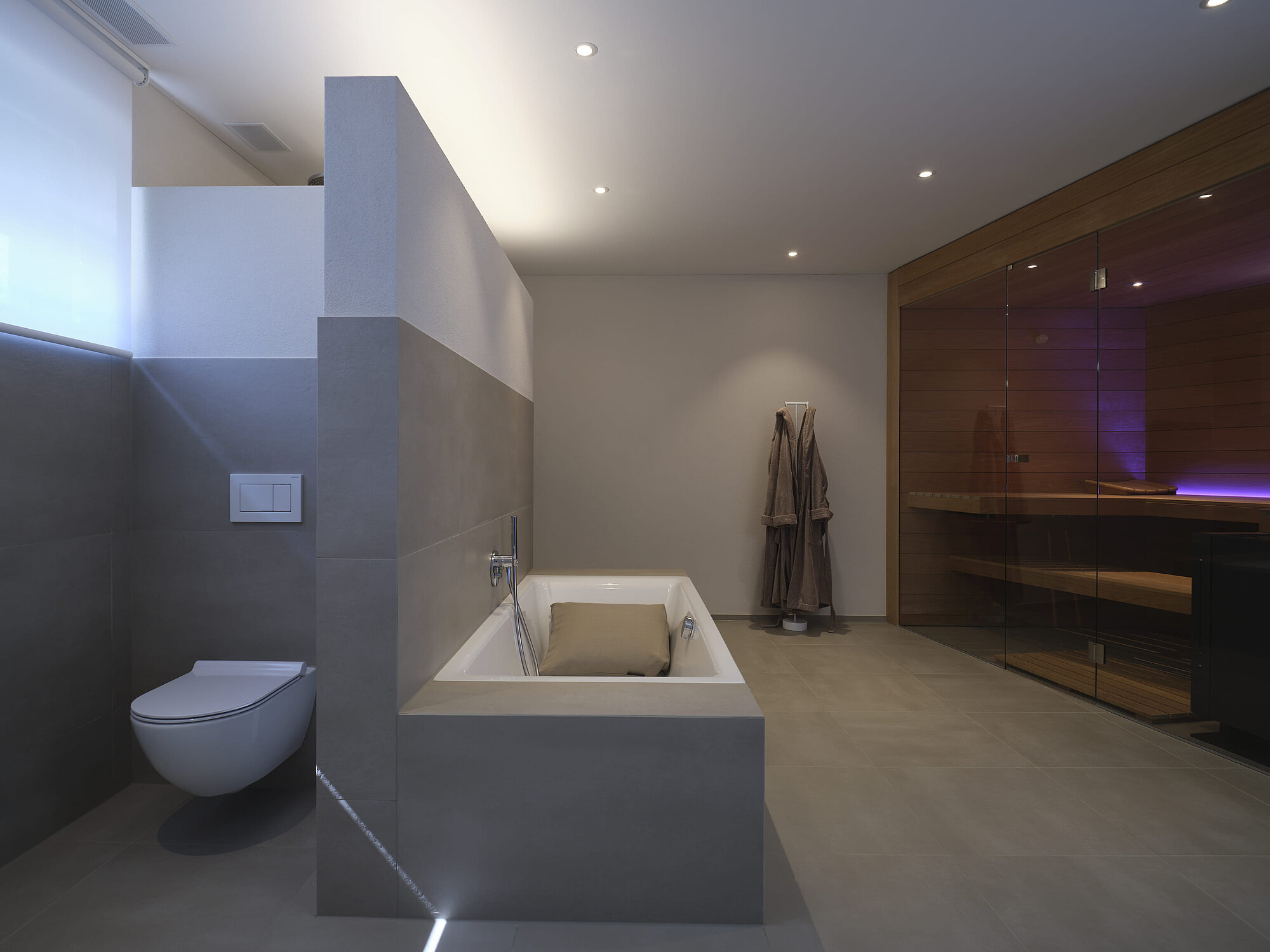 Interior view of the BELLEVUE detached house, bathroom