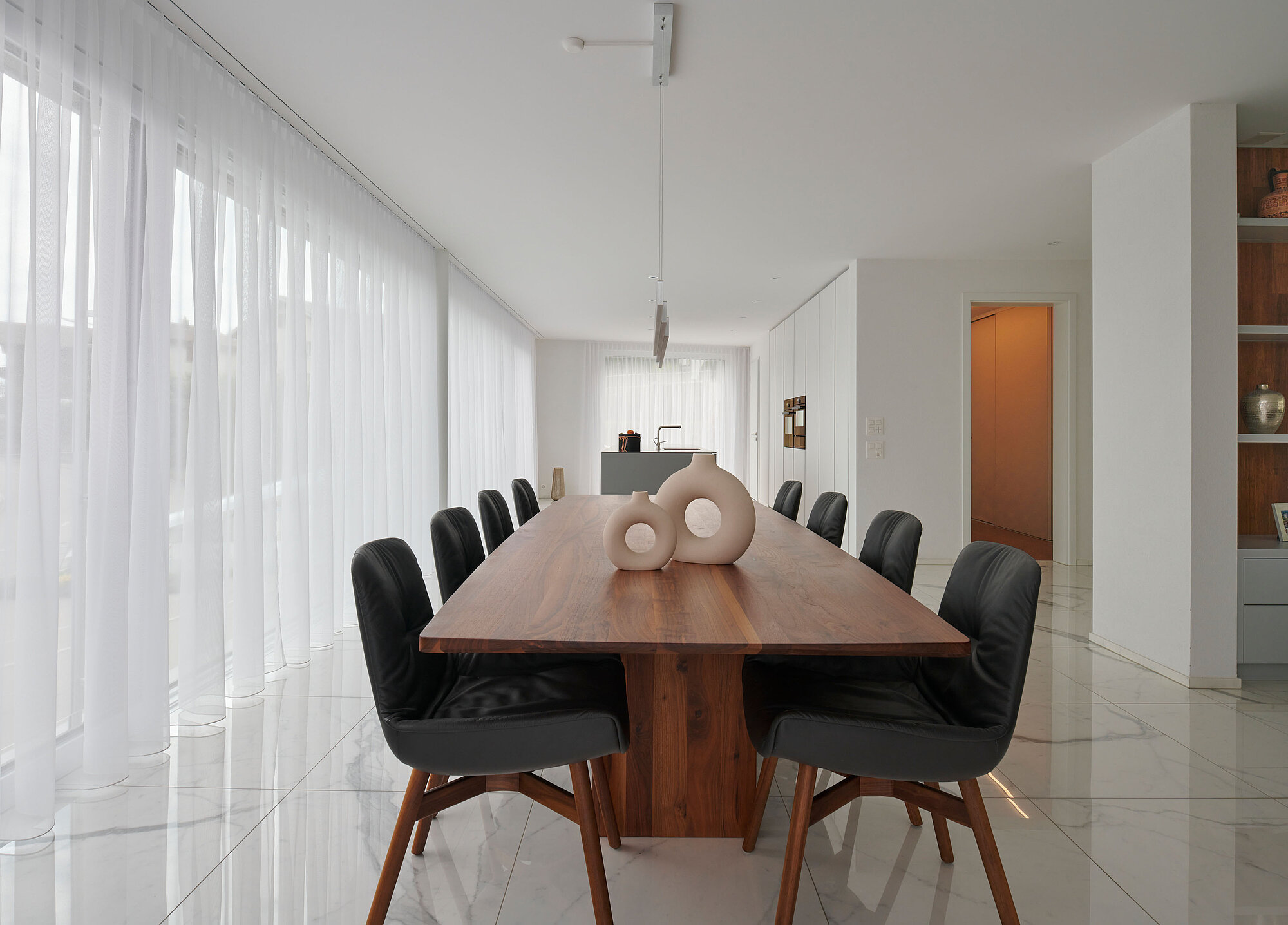 Interior view of the COAST detached house, dining area