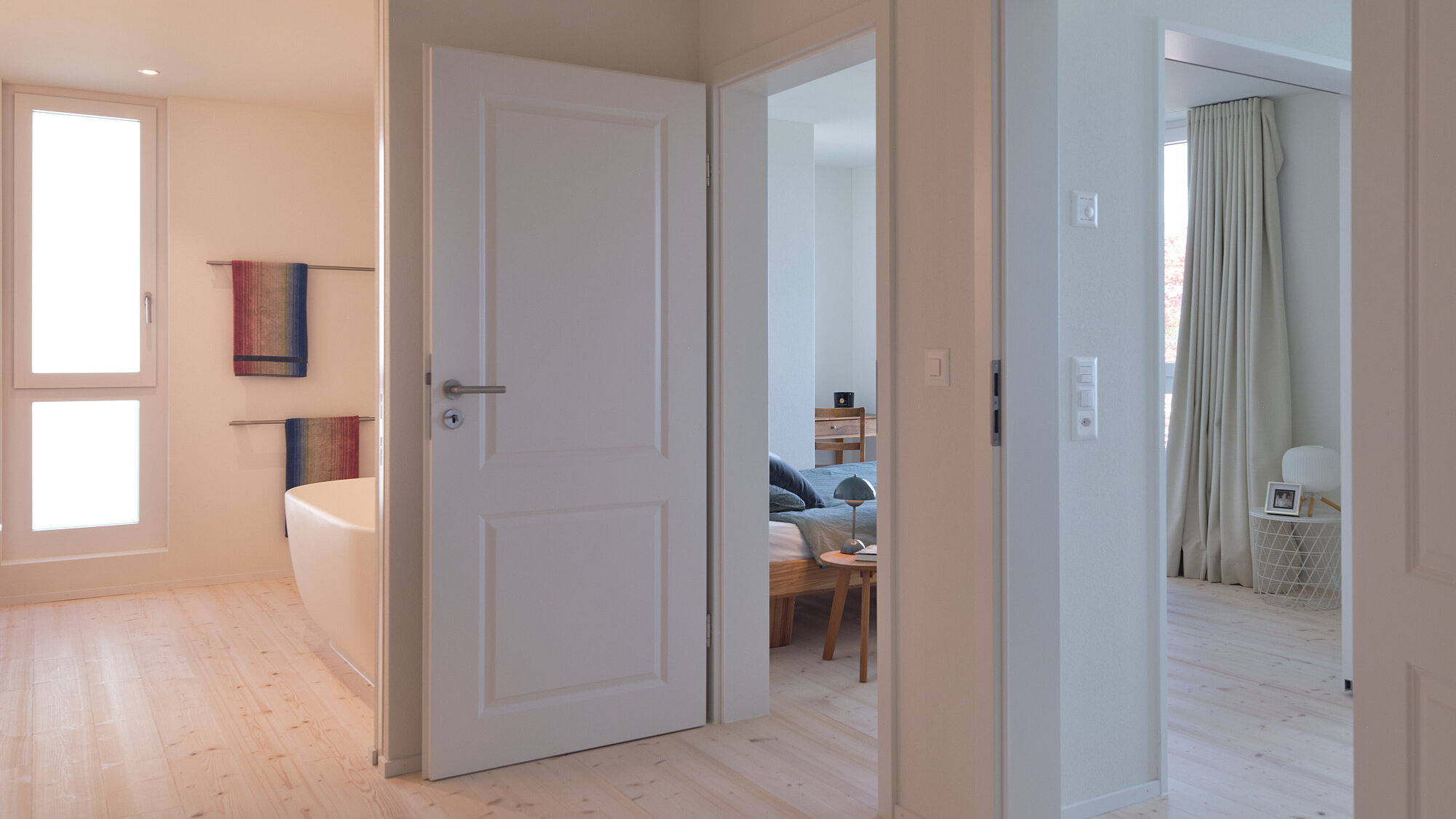 Das Einfamilienhaus ALEA in der Innenansicht, Flur