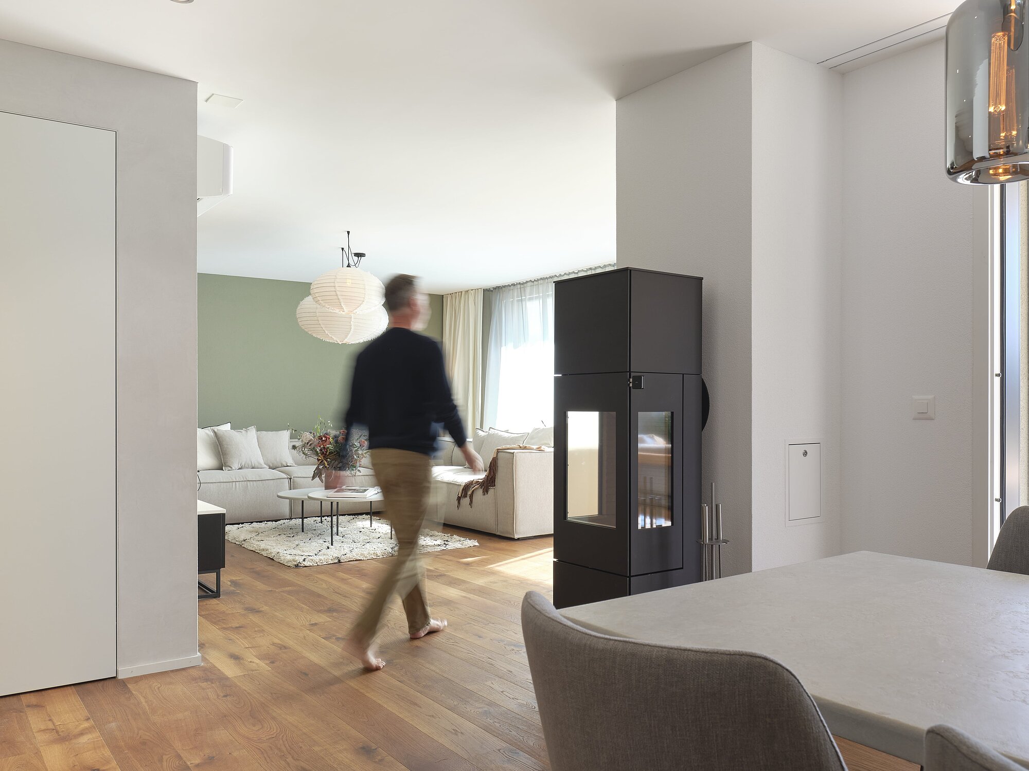 Interior view of the VITIS VINIFERA detached house, living room