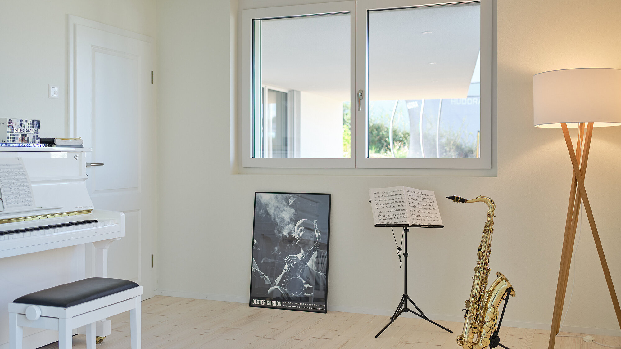 Das Einfamilienhaus ALEA in der Innenansicht, Musikzimmer